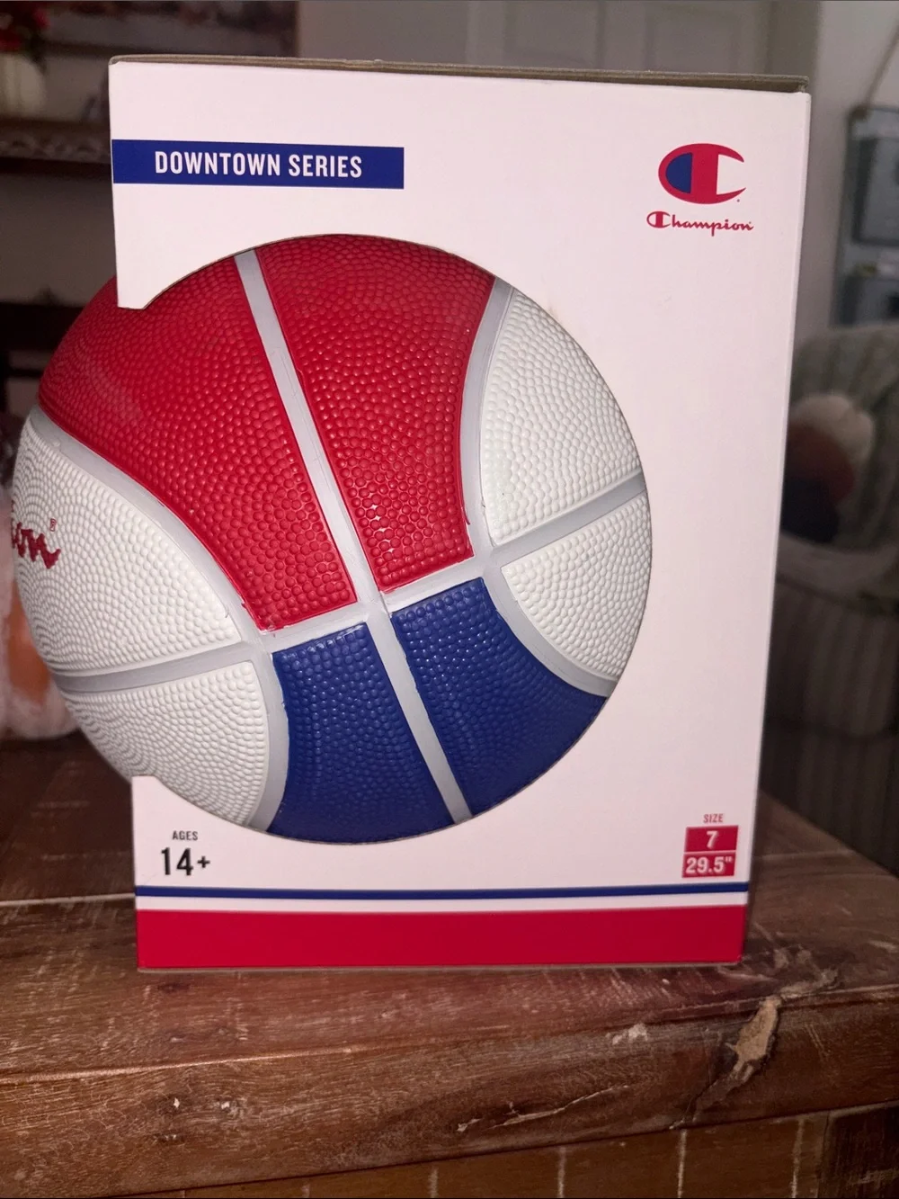 Champion Red and White Downtown Series Basketball